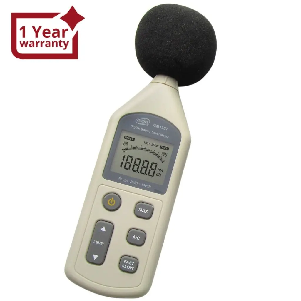 Gm-1357 30~130 Db Digital Sound Pressure Level Noise Decibel Meter Tester 1