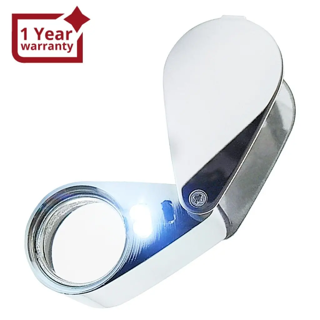 Gm-20Xx Mini 20X Magnifying Optical Glass Led Light Jeweler Loupe 1