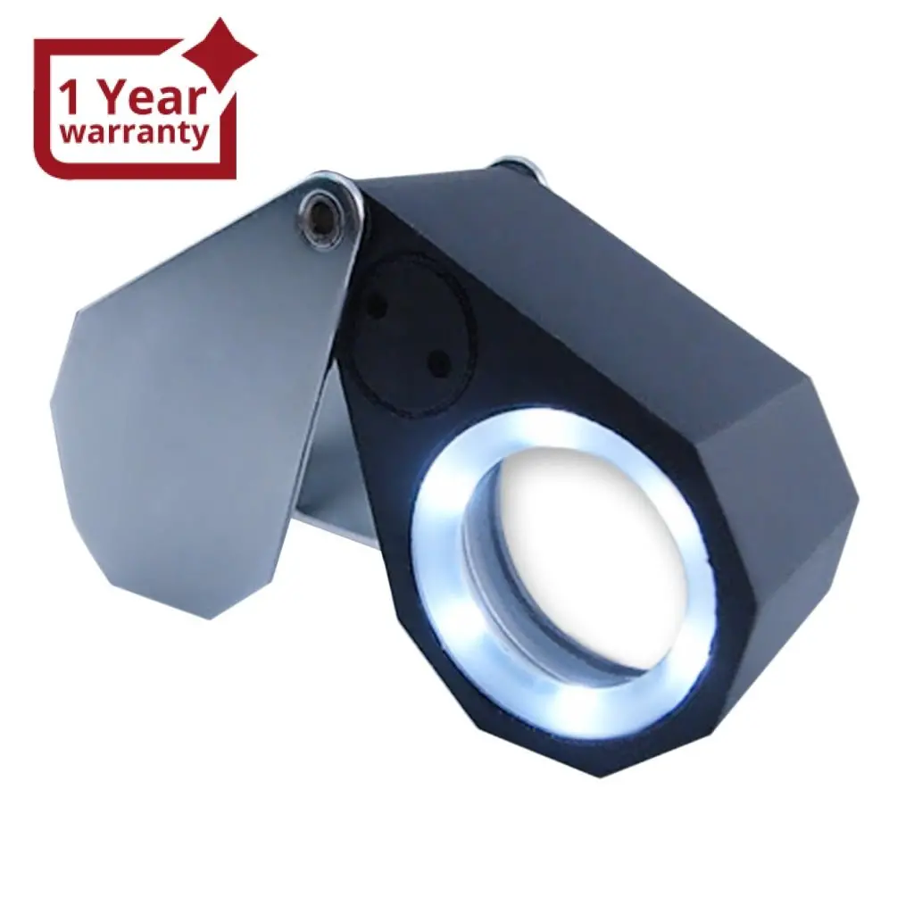 Gm10 Mini 10X Jeweler Loupe Magnifier + 6 Led Light, 21Mm Lens 1