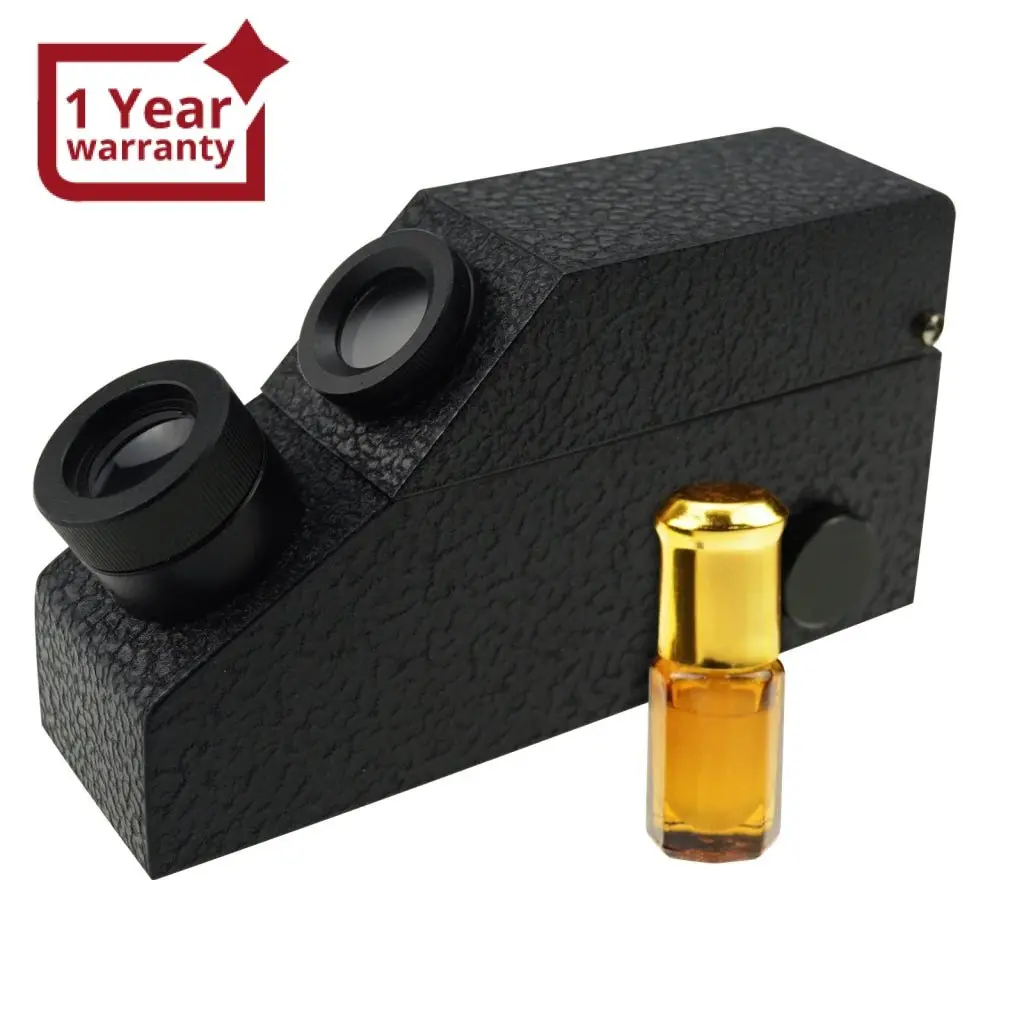 Gr-701B 0.01 Nd Scale Division Gem Refractometer W/ Built-In Led Light + Ri Oil 1