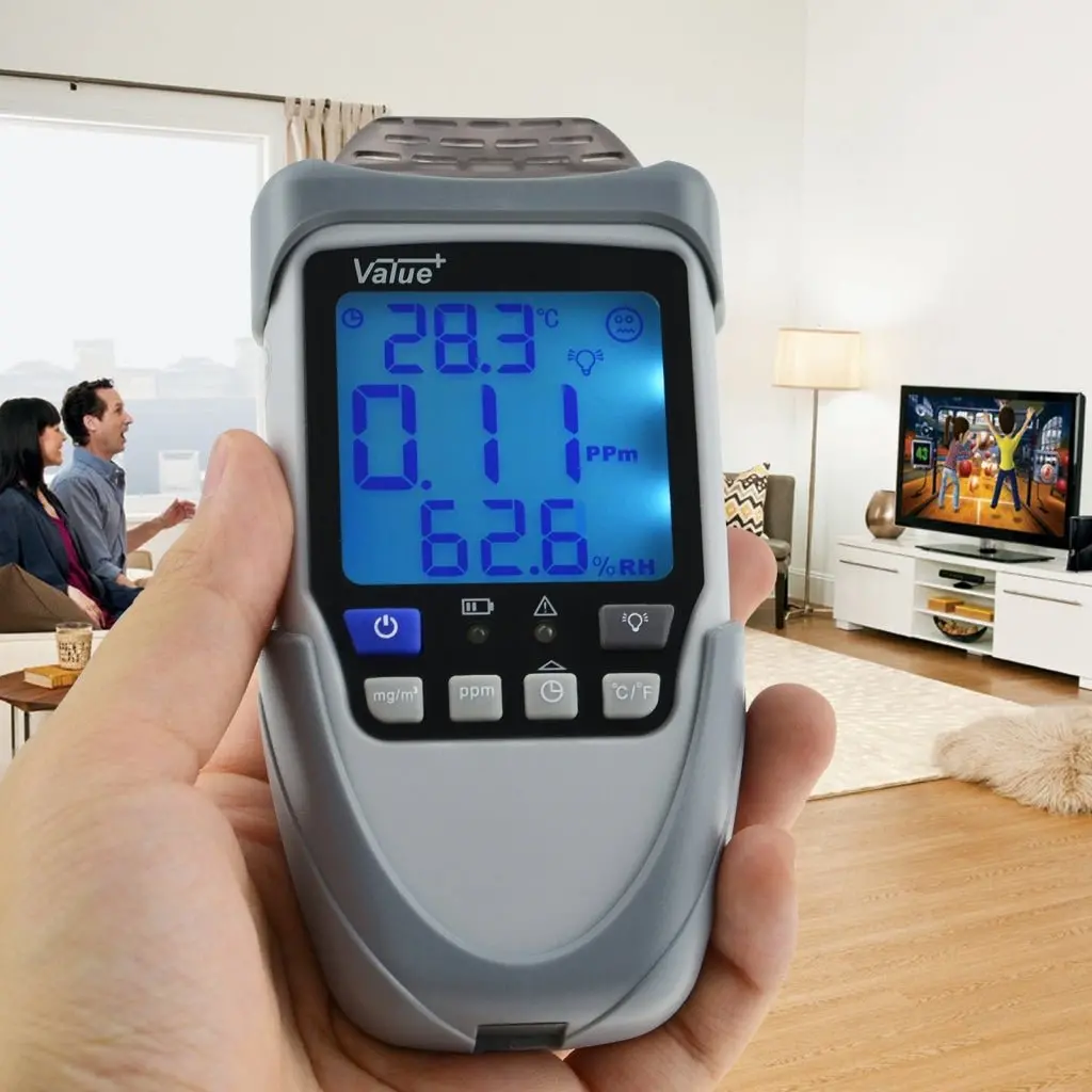 Hch-22 Formaldehyde Hcho Air Monitor Temperature Humidity Meter Gas Detector 2