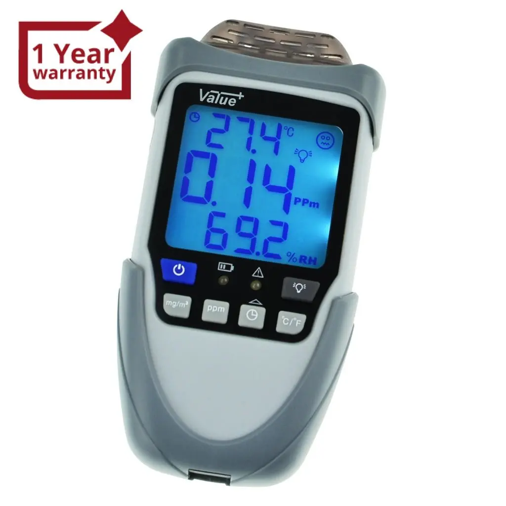 Hch-22 Formaldehyde Hcho Air Monitor Temperature Humidity Meter Gas Detector 1