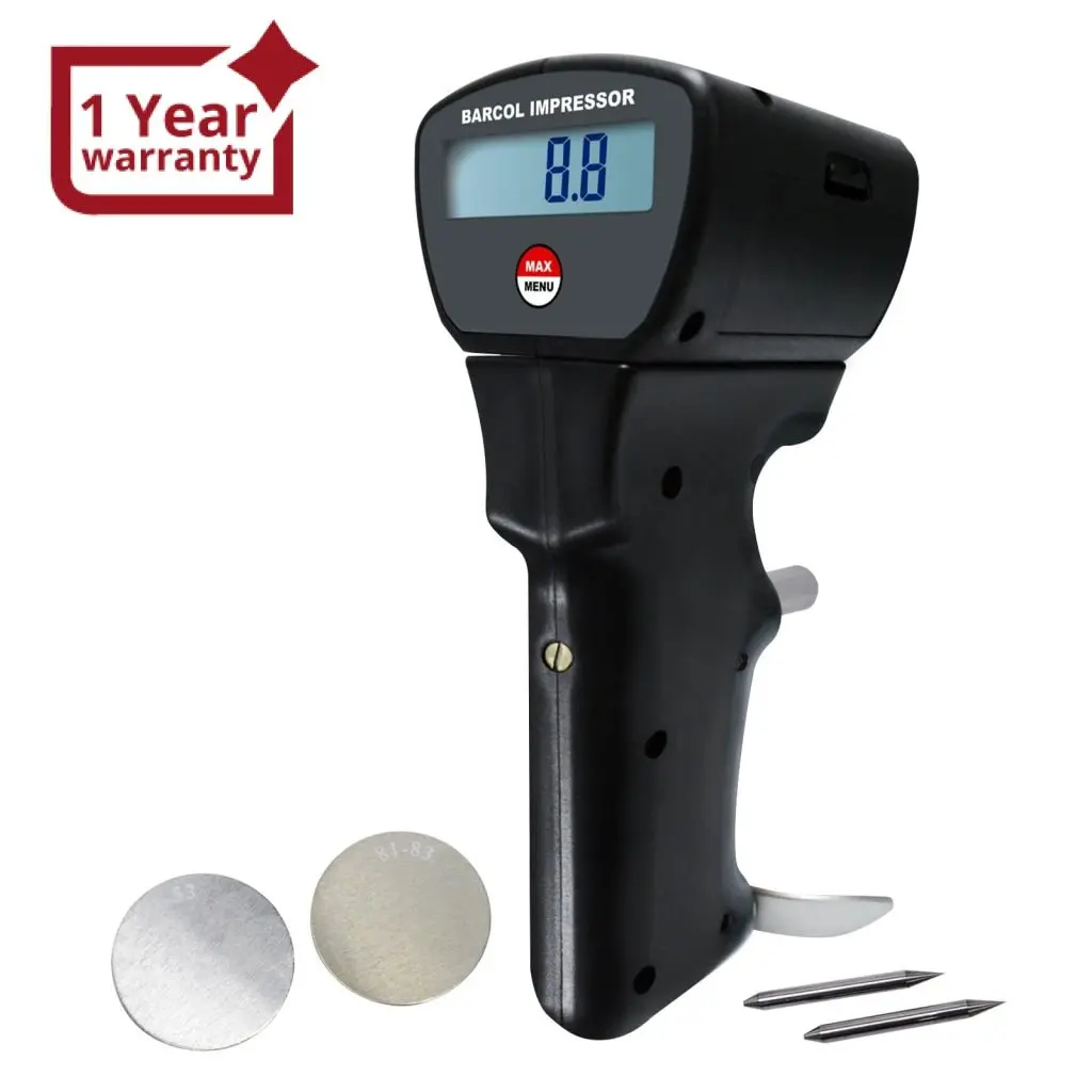 Hm-934-1 Digital Indentation Barcol Hardness Tester 0~100 Hba Portable Meter Brinell 25~150Hb For Aluminum Glass Steel Processing Industry 1