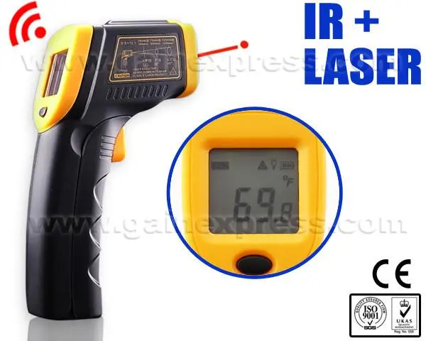 Ir-280 12:1 Digital Infrared Ir Non-Contact Thermometer Laser -50~280 Degree C (-58~572 Degree F) Range 1