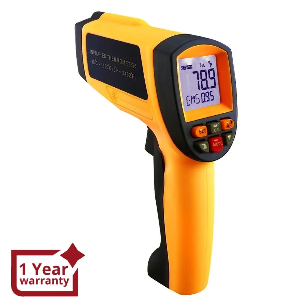 Ir-G1350 Digital 50:1 Ir Laser Thermometer 0.1~1 Em Pyrometer 2462 °F 1