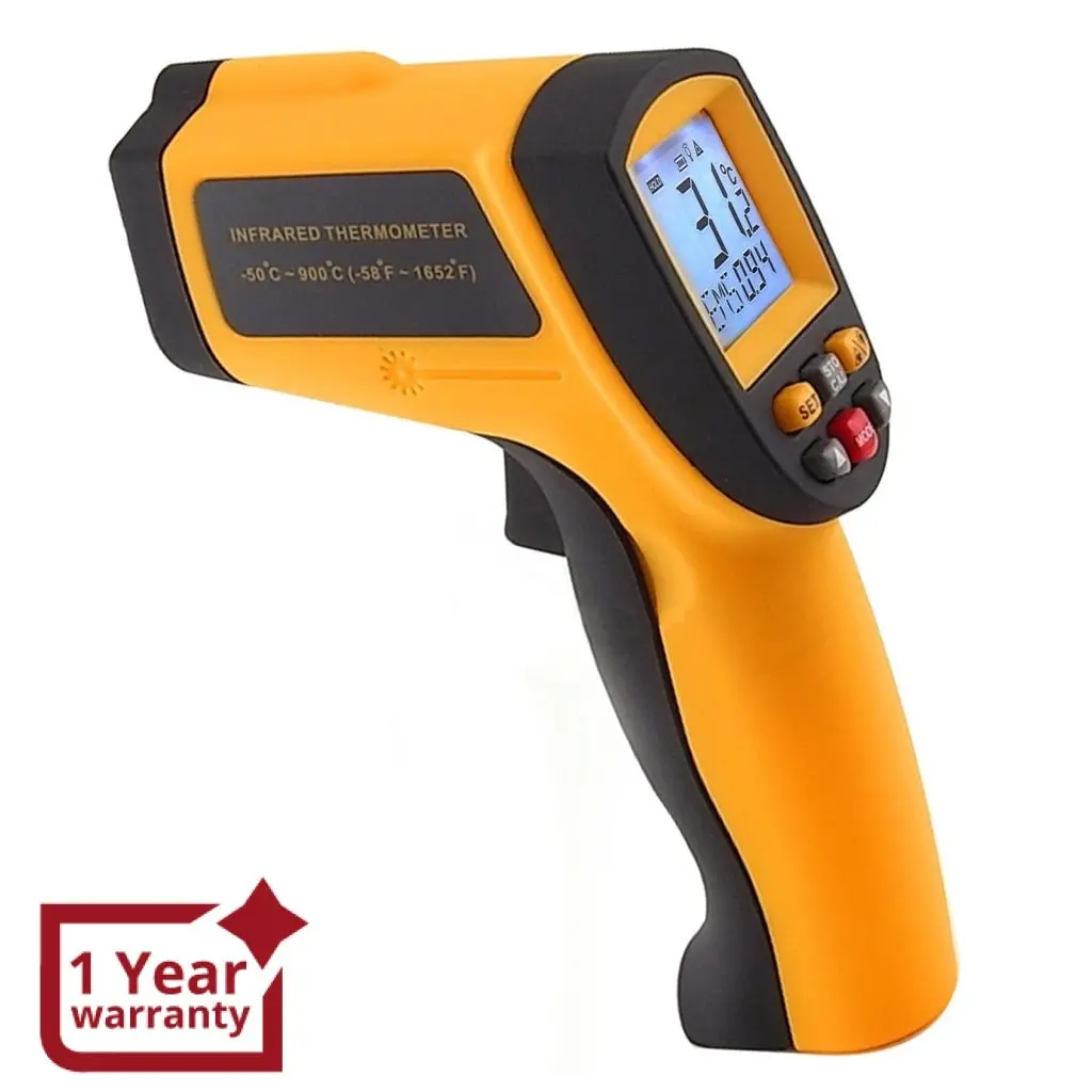 Ir-G900 Digital Infrared Ir Laser Thermometer -50~900°C -58~1652°F 12:1 1