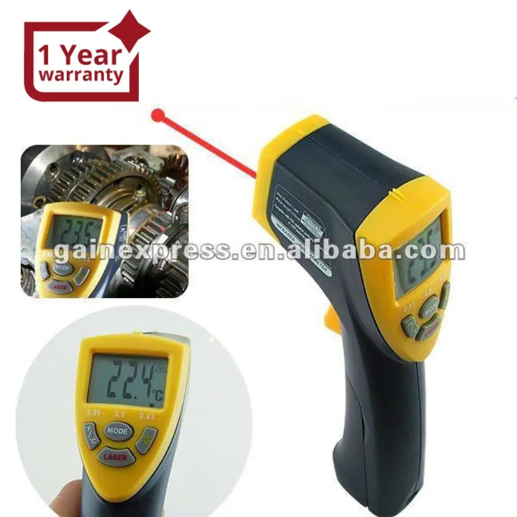 Ir887-1 Non-Contact Mini Ir Thermometer + Laser -40~500°C / -40~932°F 1