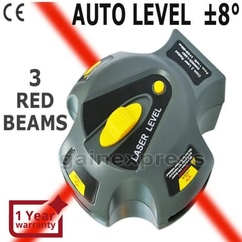 K01ck-0048G Auto Self Leveling Laser Level Marker 3 Beam Line Plumb 1