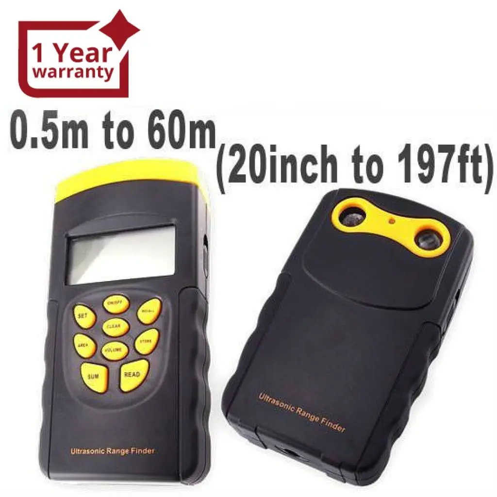 Ldm-158 Handheld Ultrasonic Laser Distance Meter 60M 1