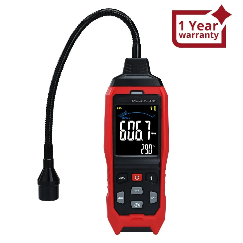 Lkd-398 Natural Gas Detector Gas Sniffer Gas Leak Detector Locating Propane, Natural Gas, And Combustible Gas Leak For Home And Rv With Gooseneck Probe, Buzzer, Light Indicator 1