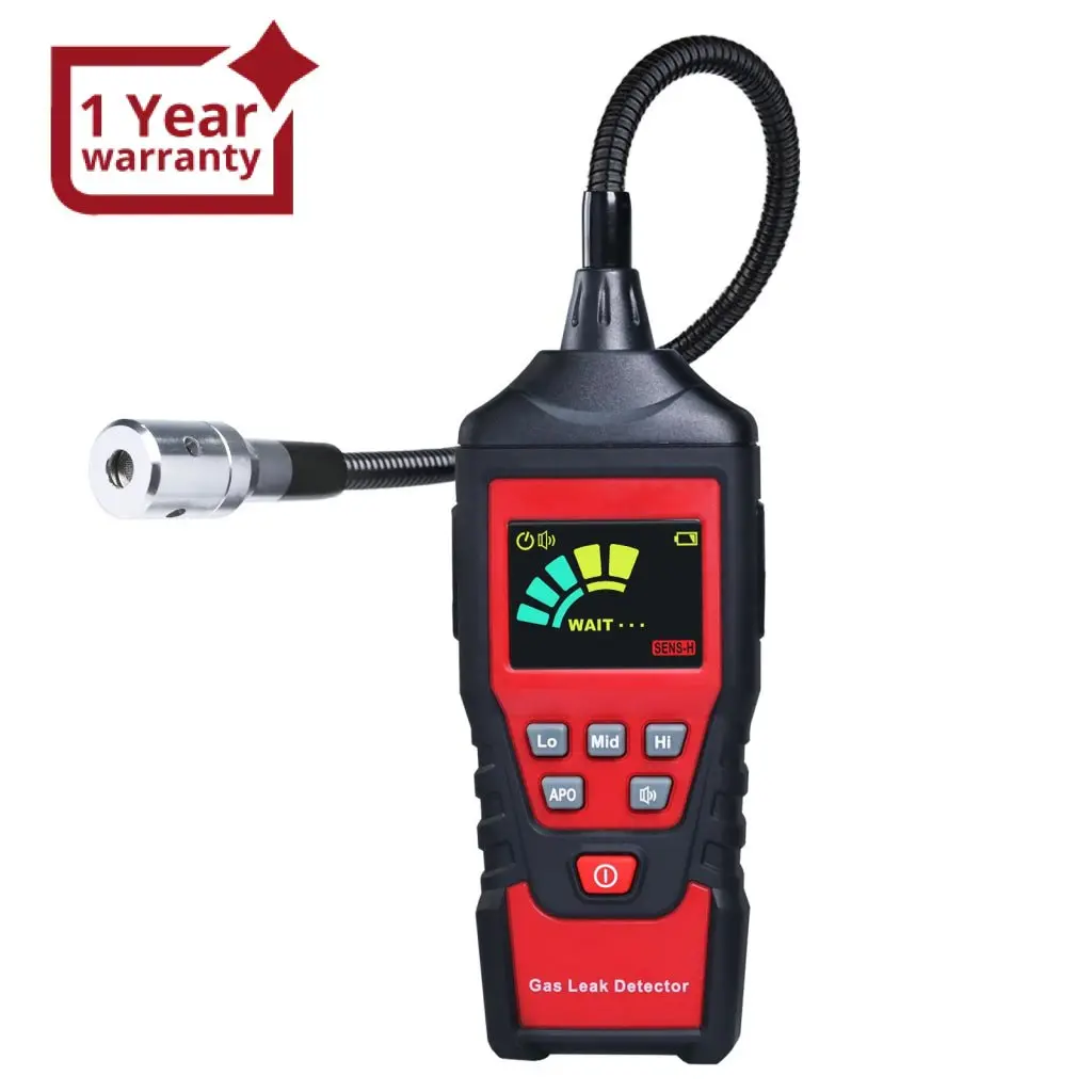 Lkd-425 Gas Leak Detector Combustible Gas Test Analyzer Portable Natural Gas Sniffer For Flammable Natural Gas Acetone Propane Benzene Ethanol Gasoline Methane Etc 0~9999Ppm Measurement Range 1