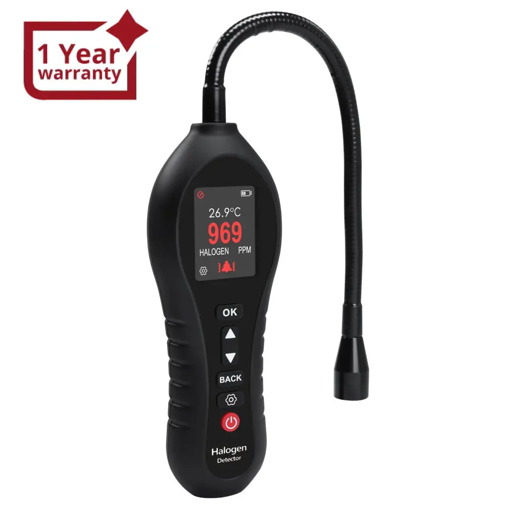 Lkd-431 Halogen Gas Leak Detector High Sensitivity For Air Conditioning Repair, Car Repair, Gas Pipelines, Industrial Plant, Home Use With 10.5-Inch Gooseneck Probe Visual, Audible And Vibration Alert 1