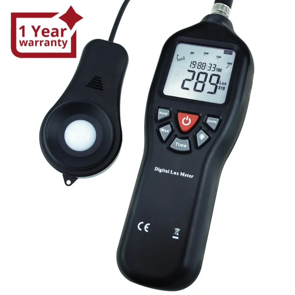 Lux-28 Digital Light Lux Meter Instrument Measurement Range 0 To 200,000 Lux Portable Auto Ranging Tool 1