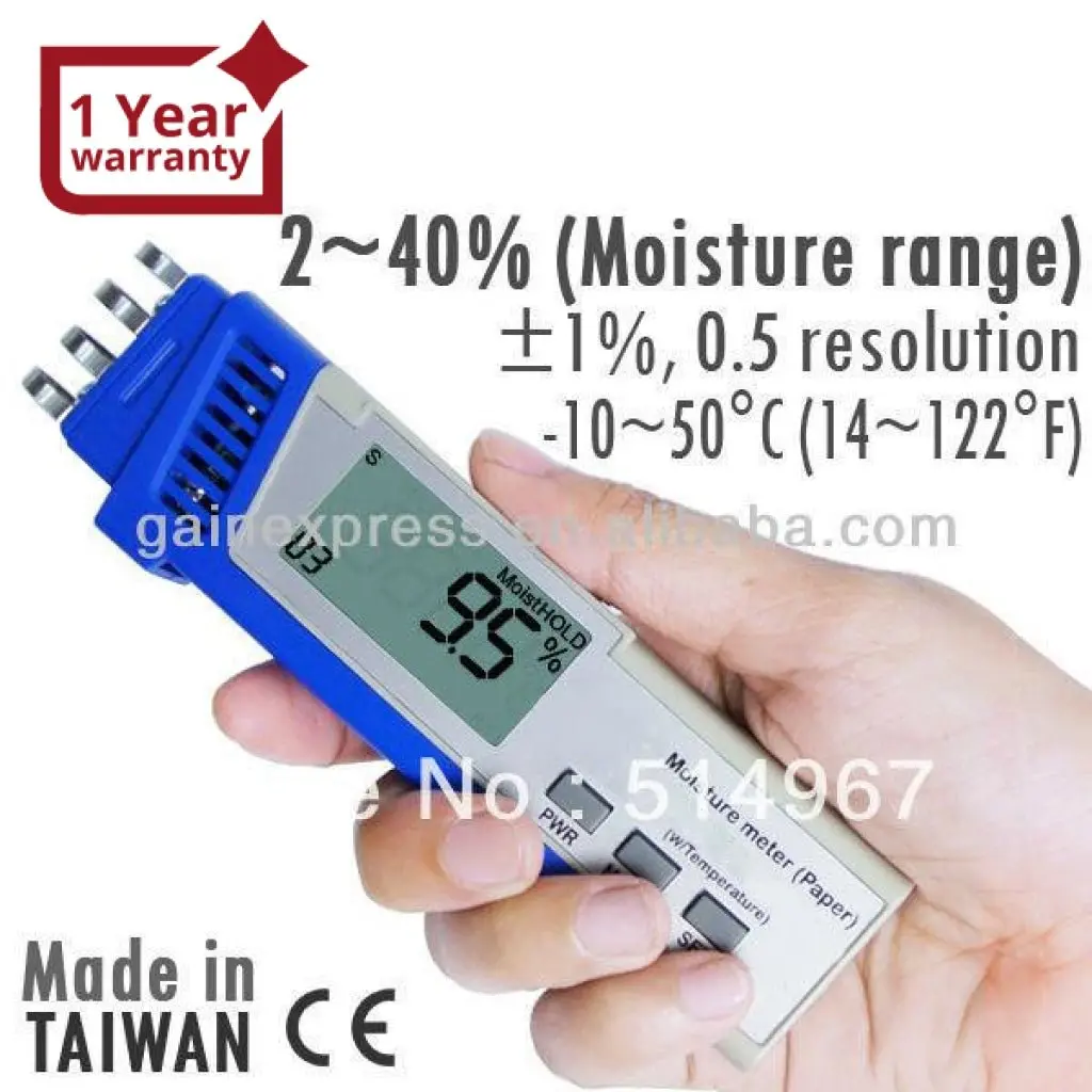 M0198713 Digital 2-In-1 Pen-Type Paper Moisture Spring Type Sensor Made In Taiwan 1
