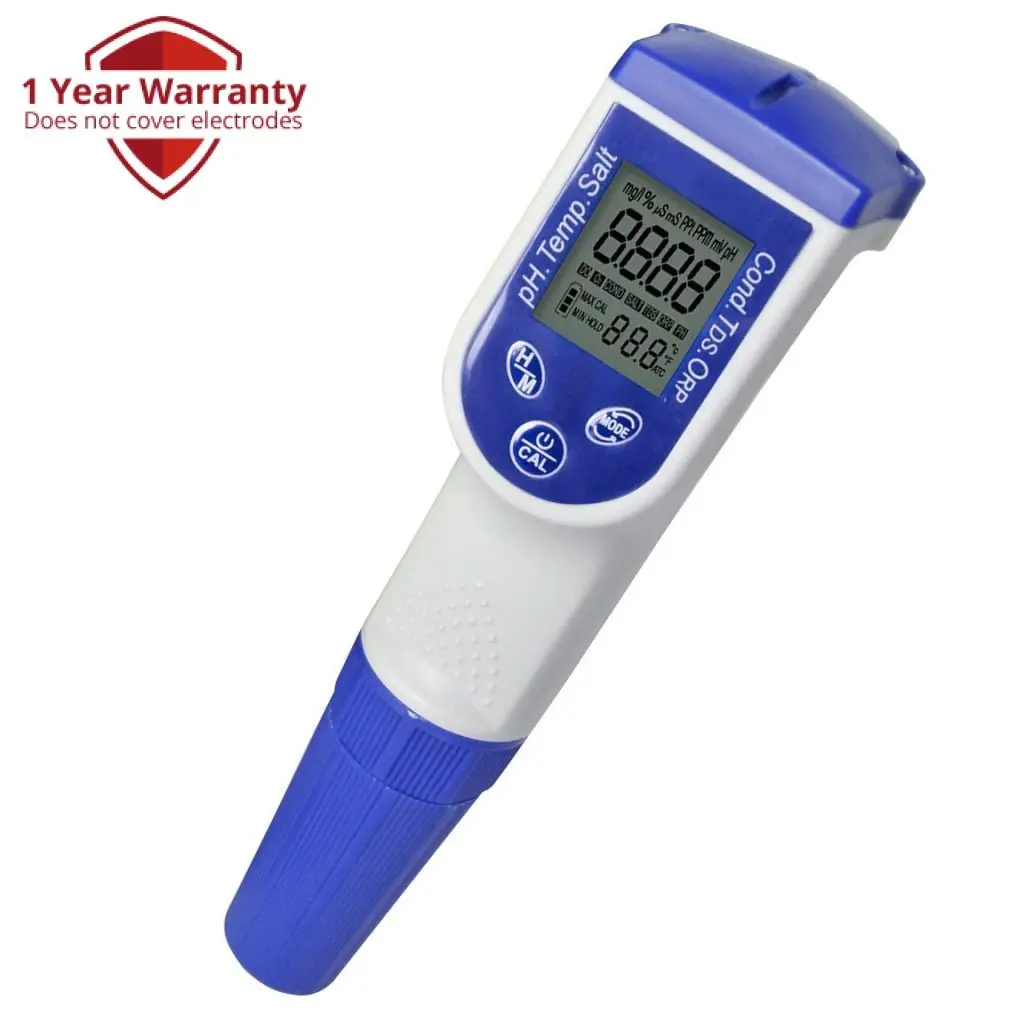 M0199720 6-In-1 Water Tester Combo Pen Ph, Orp, Ec, Tds, Salinity, & Temperature 1