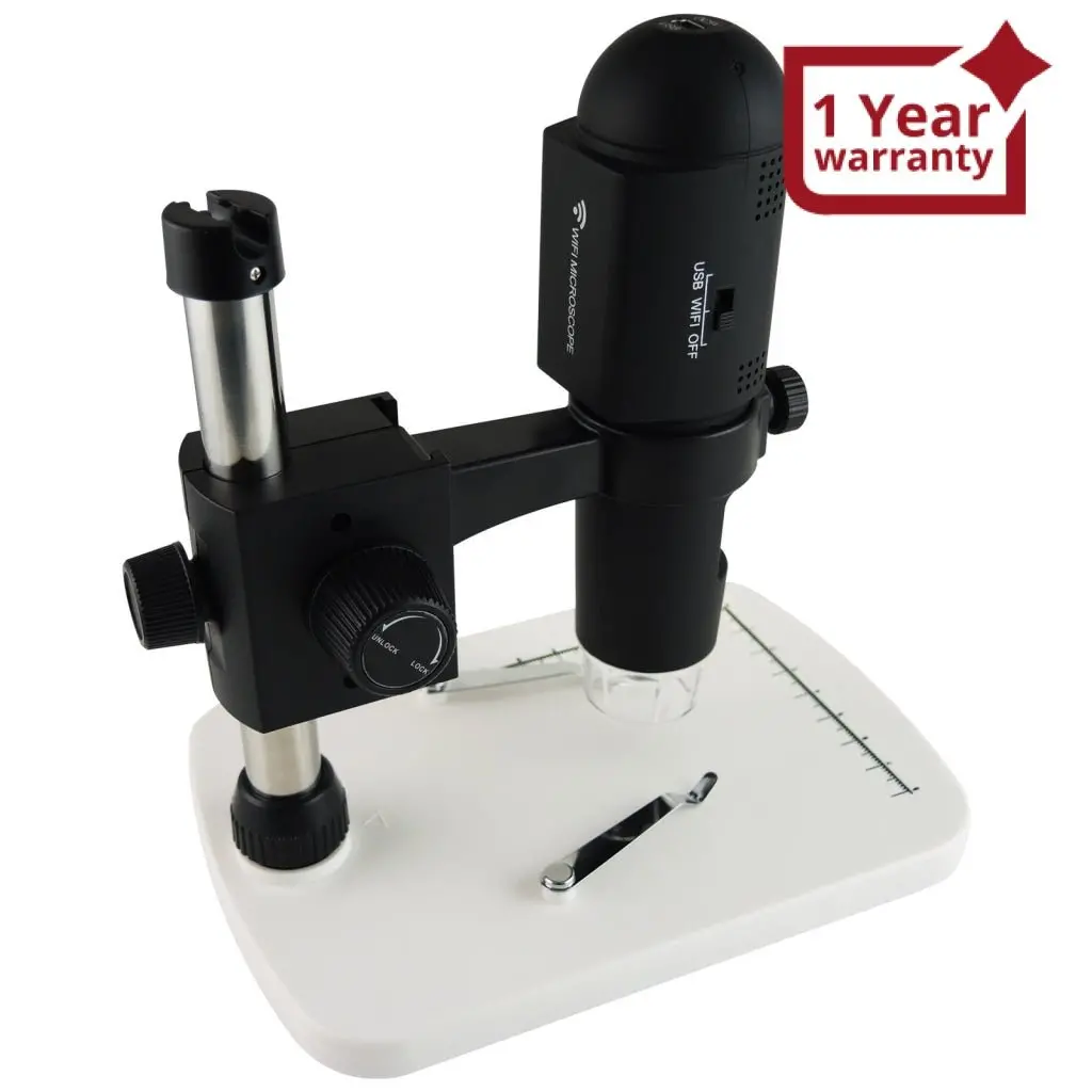M05-001 Wifi Usb Microscope 200X Zoom 6 Led Ios Android Pc Video Photo Rechargeable Li-Ion Battery 1
