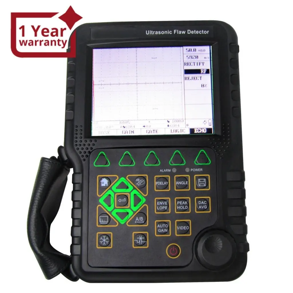 Mfd500b 0-9999Mm Mitech Digital Ultrasonic Flaw Detector Defectoscope Dac Avr Steel Velocity 1