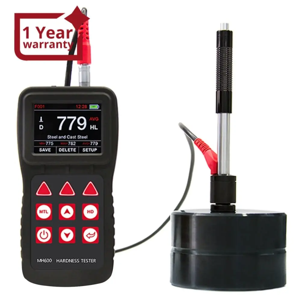 Mh600 Mitech Mh600 170~960 Hld Chinese-English Portable 6 Impact Devices Ip65 Metal Leeb Hardness Tester Meter Gauge All Metallic Material With Carrying Case 1
