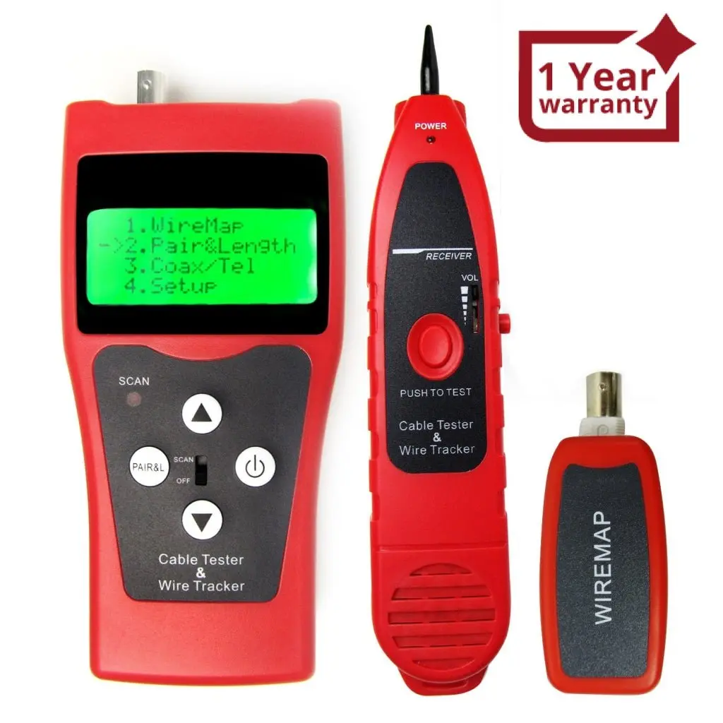 N03nf-308 Multipurpose Network Cable Tracker Tester 5E 6E Telephone Coaxial Cable 1