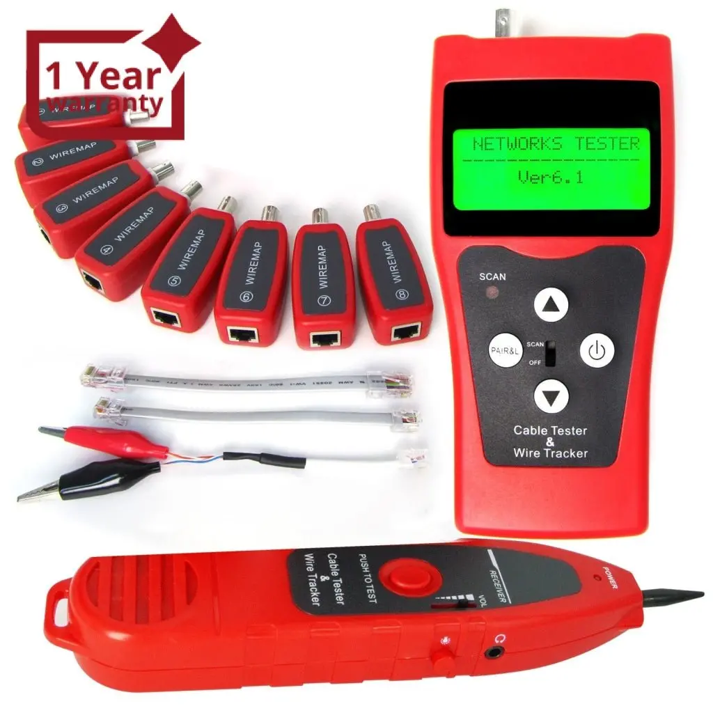 N03nf-388 Multipurpose Network Lan Cable Tester W/ 8 Far-End Test Jacks 1