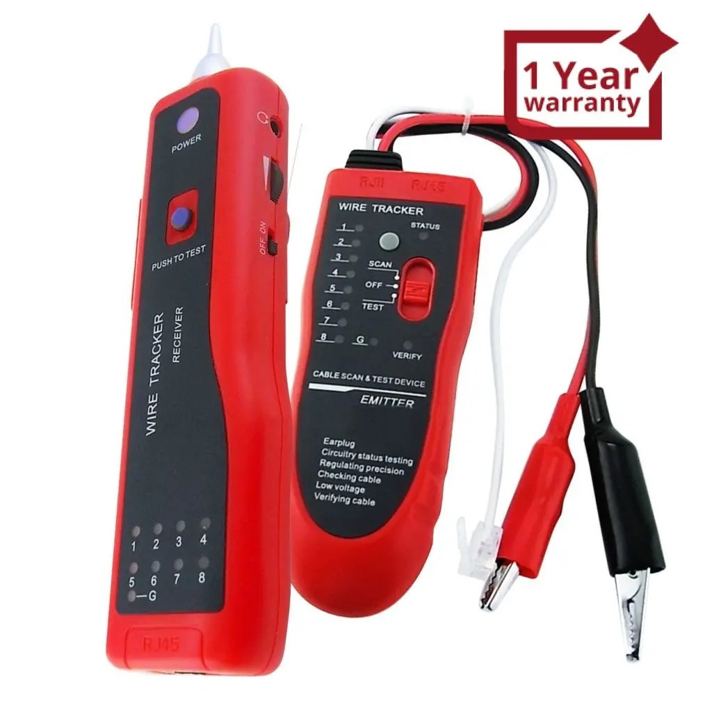 N03nf-806R Network Lan Or Telephone Cable Wire Tracker Open Circuit Tester 1