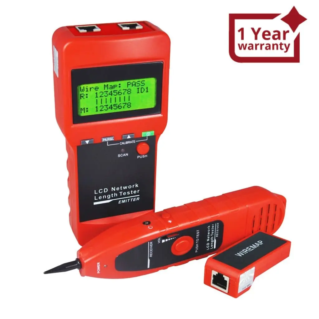 N03nf-8208 Network Lan Cable Tester Wire Tracker Tracer Length 1