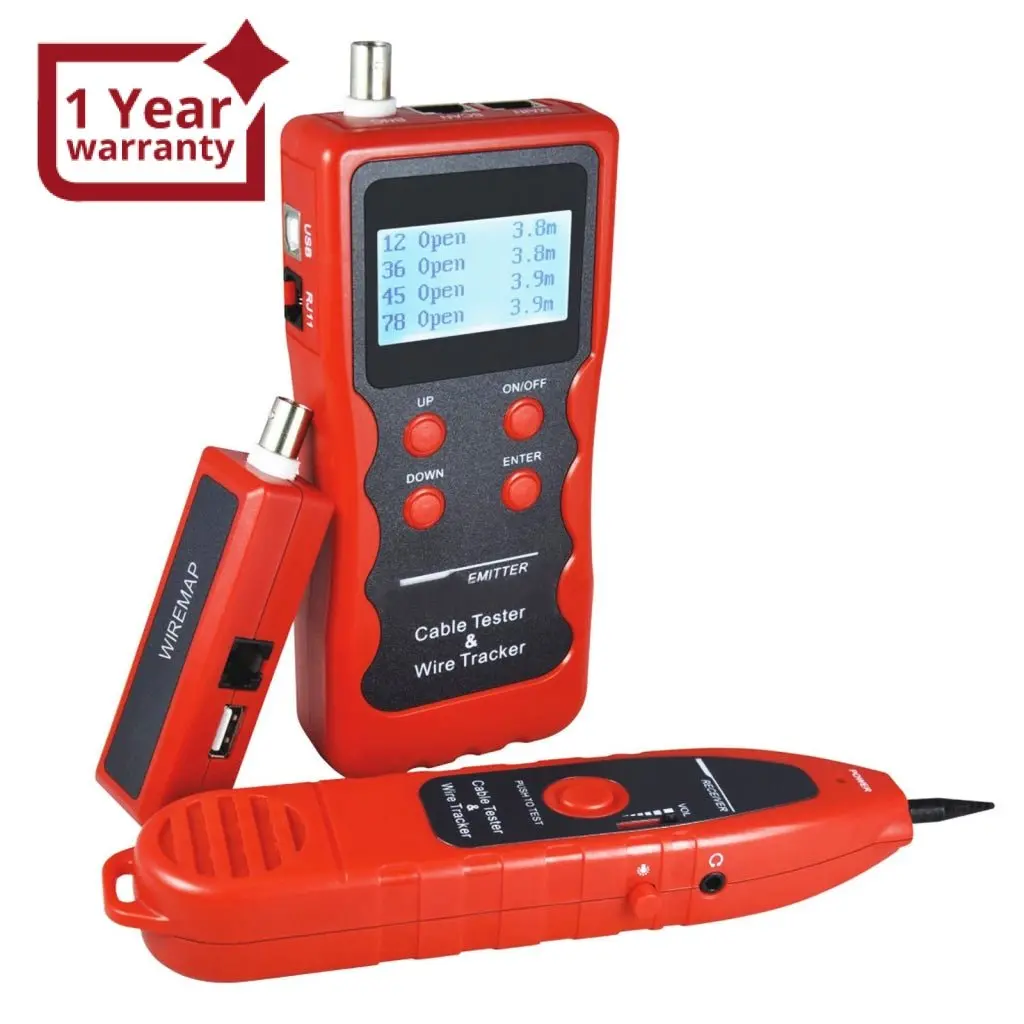 N03nf-868 Cable Tracker Phone Line Tester Bnc Network Finder Usb Rj11 Rj45 1