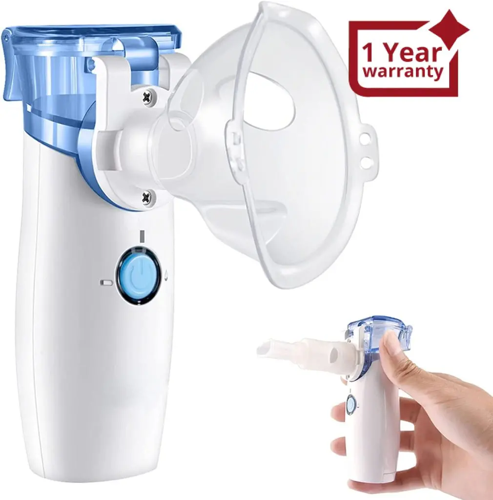 Portable Mesh Nebulizer Handheld Nebulizer For Cough, Portable Personal Cool Mist Steam Inhaler For Sinus Cold, Kids Adults Use 1