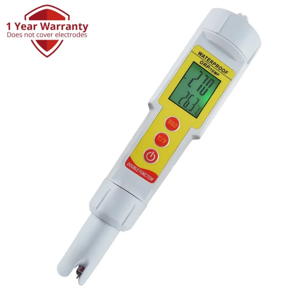 Orp-001 Pen-Type Orp Temperature Meter Redox Thermometer (°C/ °F) -1999Mv~1999Mv Pool Aquarium 1