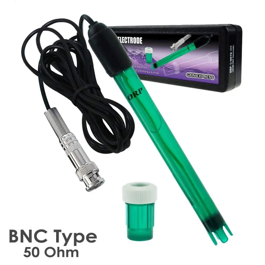 Orp-1 Orp Redox Electrode, Bnc Type Connector Replacement Probe For Tester Meter Monitor Controller Oxidation Reduction Potential Check, 14Cm Long 1.2Cm Diameter 300Cm Extra Long Cable 1