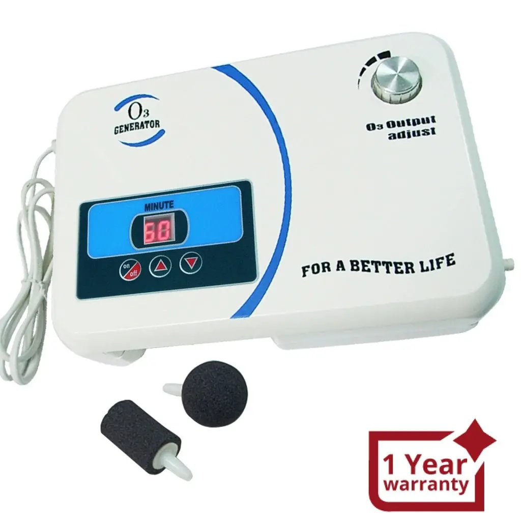 Ozx-300At O3 Generator W/ Built-In Air Pump Timer, Ozone Output 500Mg/Hr 1
