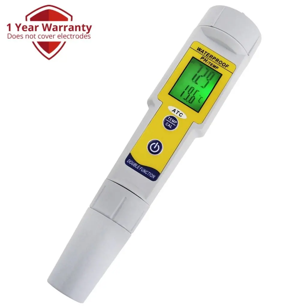 Ph-002 Waterproof Ph Meter With Auto Buffer Recognition °C °F & Replaceable Electrode 1
