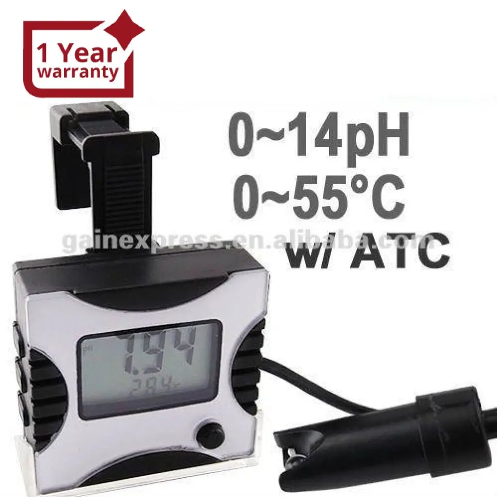 Ph-025Temp Digital Ph Monitor Tester Meter Thermometer Aquarium 1