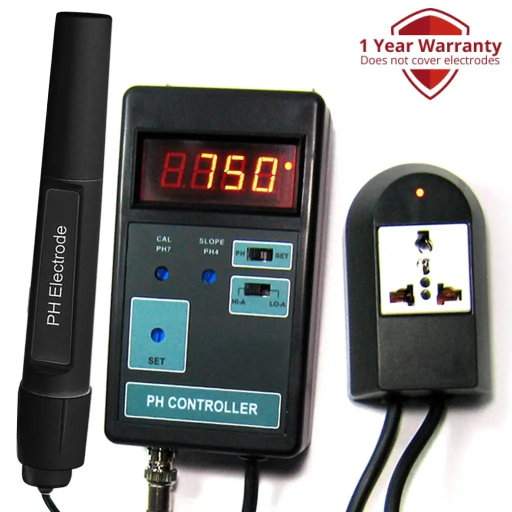 Ph-201 Digital Ph Controller + Electrode + Solutions 110V Or 220V 1