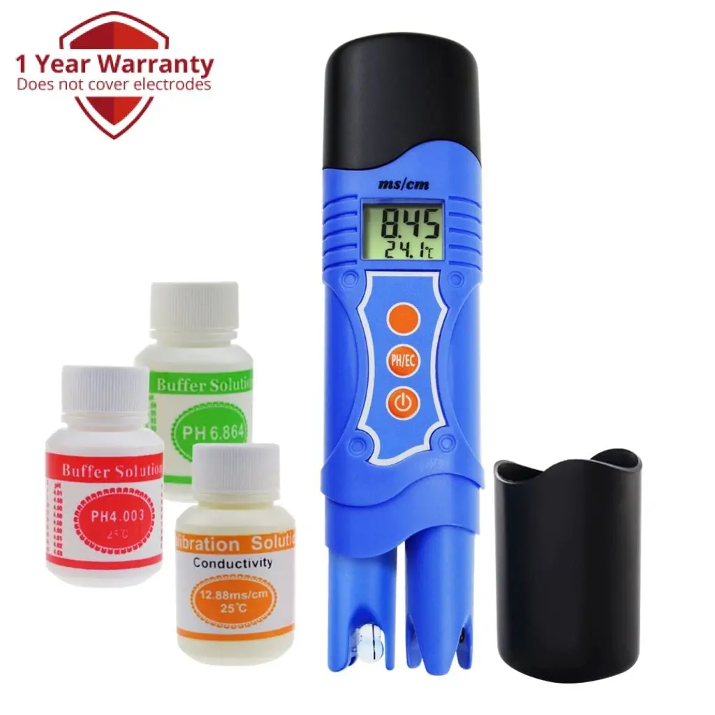Phm-226 3-In-1 Ph Temperature Conductivity Ec Meter Tester Digital Pen-Type 19.99 Ms/Cm, Aquarium, Tank, Swimming Pool, Lab, Spa 1