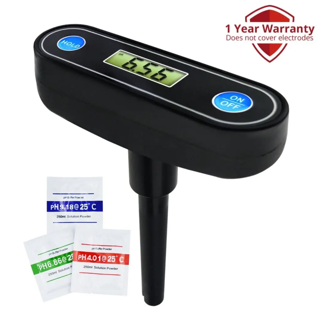 Phm-237 Economical Ph Pocket Meter Tester Size With Clip, High Accuracy Removable Probe Electrode, Laboratory, School, Aquarium 1