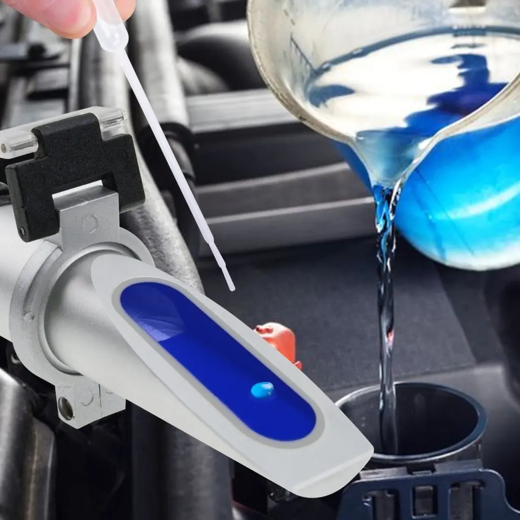 Rha-100Atc 3-In-1 Automotive Battery Antifreeze Refractometer Fahrenheit, -84~32°F Ethylene/ -60~32°F Propylene Glycol/ 1.100-1.400 Battery Fluids Specific Gravity, Battery Test Cooling Coolant Freezing Point 2