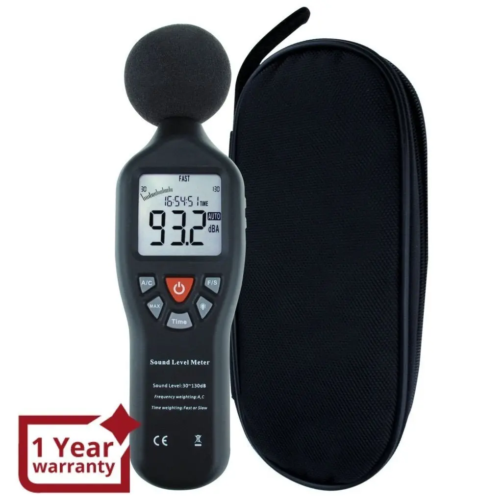 Slm-24 Professional Sound Level Meter With Backlit Display High Accuracy Measuring 30Db-130Db Compact Instrument 1