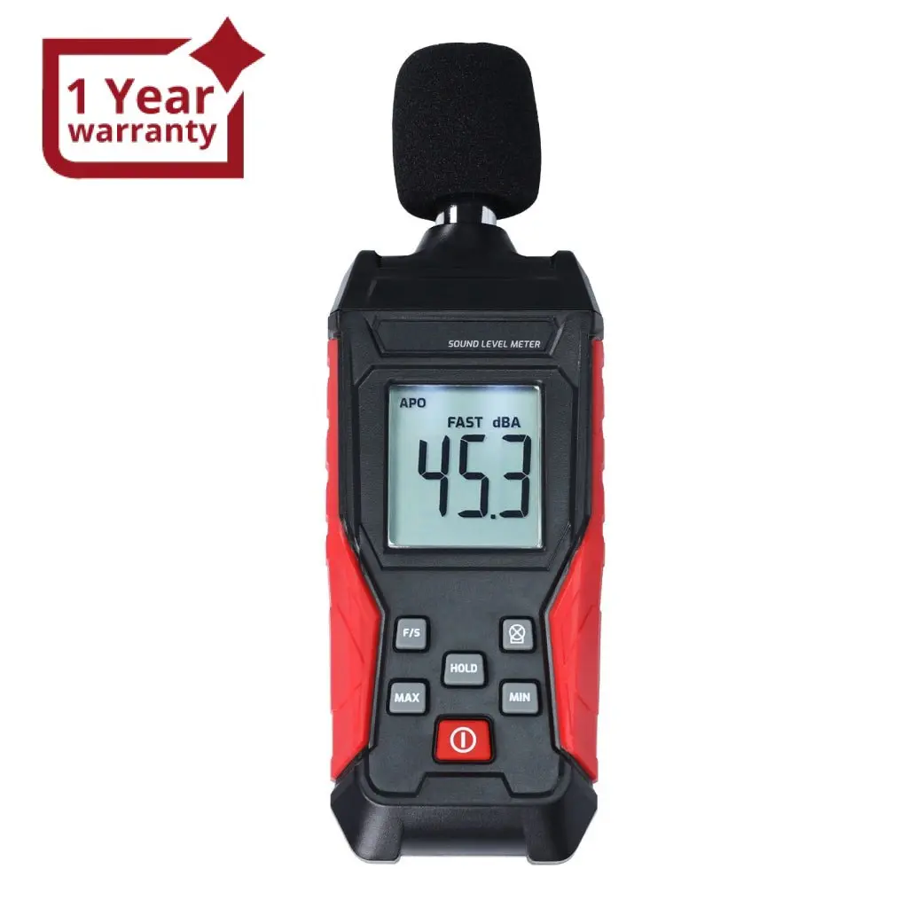 Slm-417 Digital Sound Level Meter 30~130Db Decibel Tester Spl Monitoring Audio Level Meter For Noise Monitoring In The School, Offices, Traffic, Factory, Home, Etc. 1