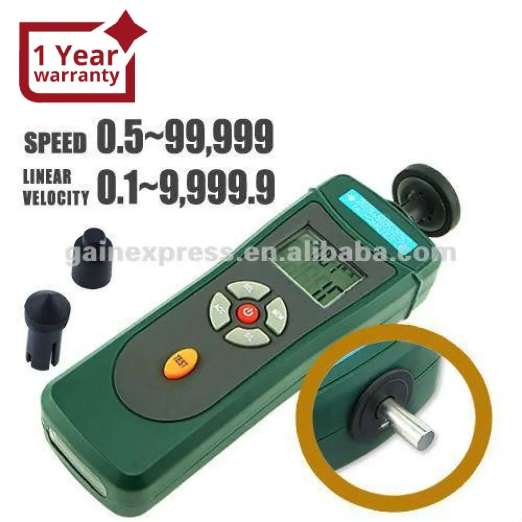 Sp-7236C Digital Contact & Laser Tachometer Rpm Counter 1
