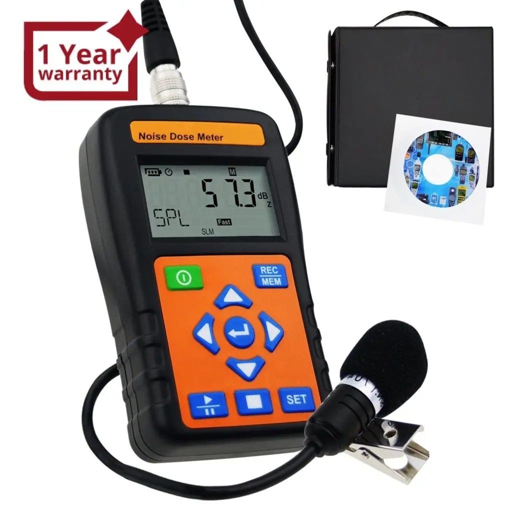 St-130 Noise Dose Meter Datalogger Sound Level Meter Data Logging A / C / Z Weighting 1