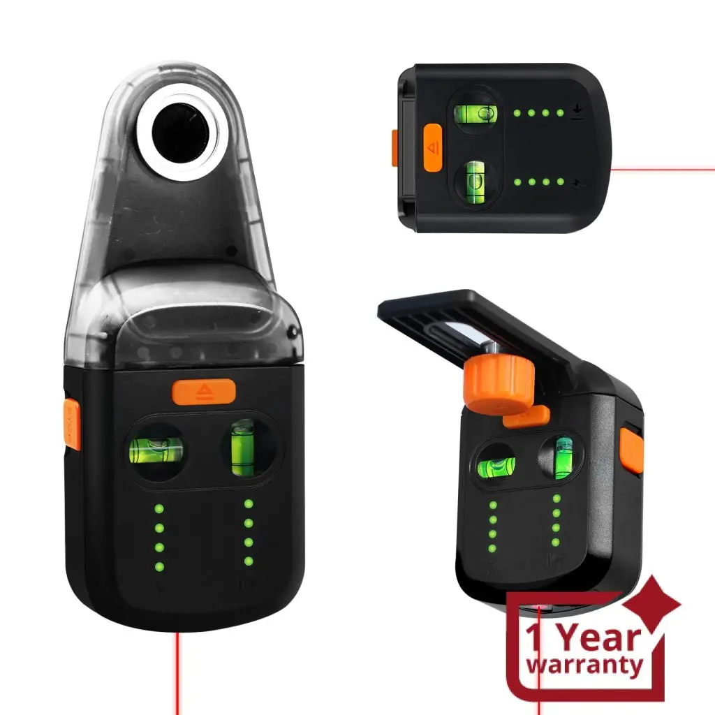 Std-439R 3 In 1 Home Electric Drilling Dust Collector Wall Mount Laser Level Bracket With Laser Level Function 2M Red Laser Distance With Horizontal & Vertical Bubble Level 1