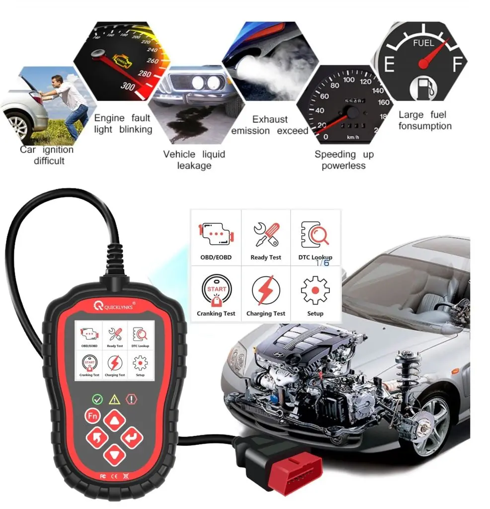 T41 Obdii Car Code Reader Scanner Automotive Diagnostic Vehicle Car Tool 2