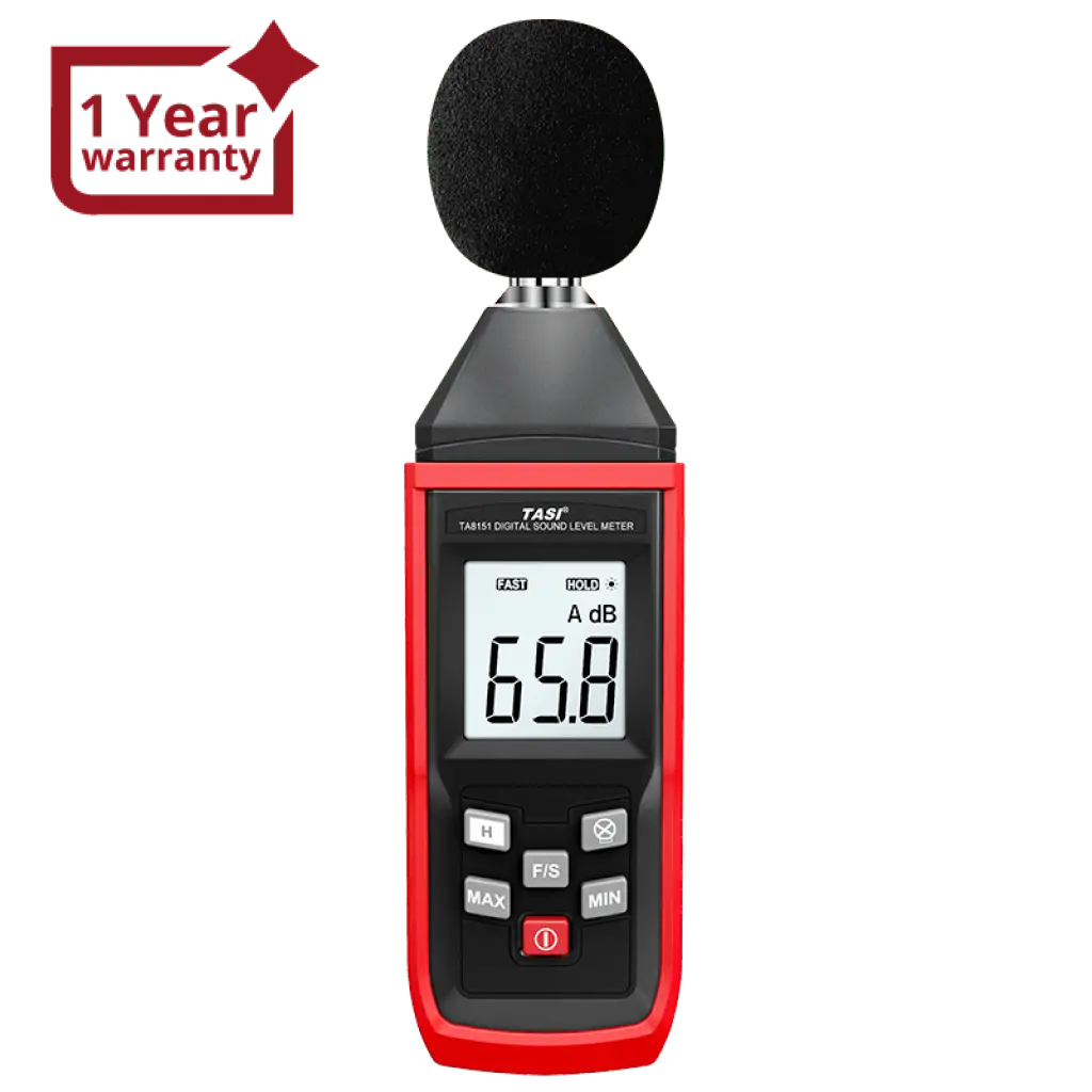 Digital Sound Level Meter A Frequency Weighting Decibel Noise Tester Sound Detector Max/Min/Hold With Backlight 30-130Db Audio Measuring Instrument Alarm 1