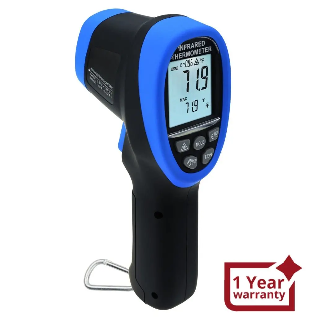 The-219 Dual Laser Ir Infrared Thermometer -50~1500°C (-58°F~ 2732°F), 30:1 Ds,  Non-Contact Digital Temperature Meter Gun Pistol Type, Double Laser Pointer 1