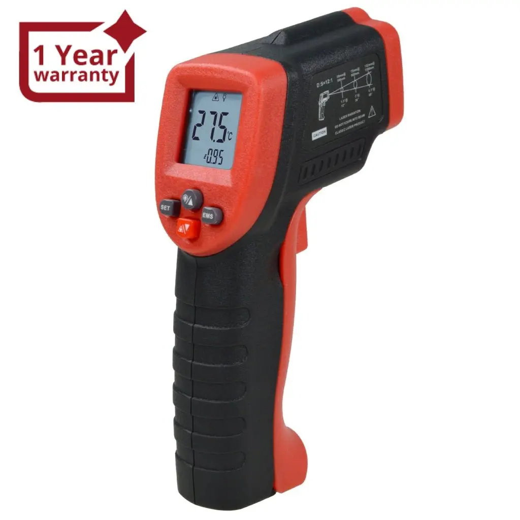 The-262 Lasergrip Non-Contact Digital Laser Infrared Gun Celsius And Fahrenheit Thermometer Ir Instant Read Temperature With Adjustable Emissivity & Scanning Function 1
