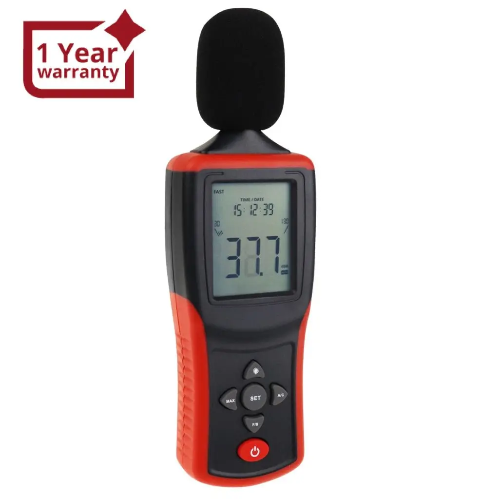 Tl205 Digital Sound Level Meter 130Db Decibel Tester Auto Ranging A/C Weighting With Lcd Backlight 1