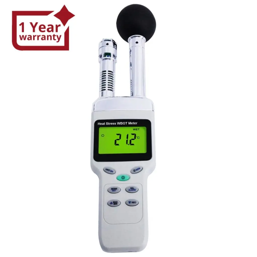 Tm-188 Heat Stress Wbgt Meter Wet Bulb Globe Temperature Humidity Wet Bulb Dew Point 1