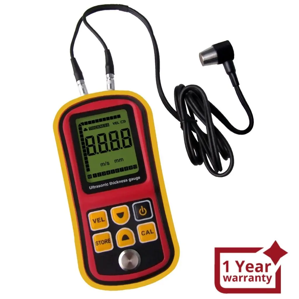 Tm100 Ultrasonic Thickness Meter Tester Gauge Velocity 1.2~225Mm Metal 1