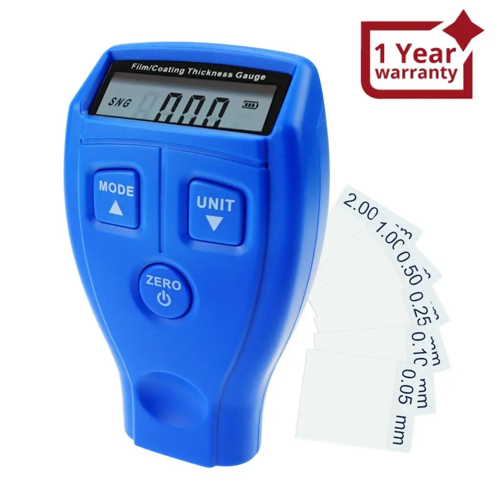Tmg-50 Portable Film Coating Thickness Gauge Tester Meter, Automotive Car Nondestructive, Non-Magnetic Coating On Metal For Manufacturing, Car Trading, Inspection 1